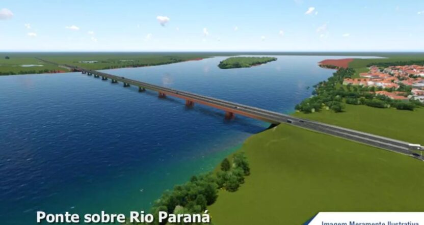Nova ponte entre MS e Paraná pode reduzir viagem em cerca de 1h