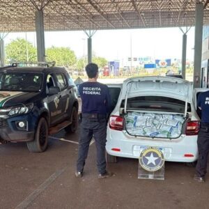 Receita Federal apreende 400 kg de agrotóxicos contrabandeados após acompanhamento tático na BR 163